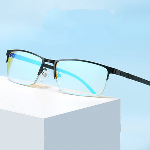 Gafas cuadradas de medio Marco de moda al por mayor 2025, rojas y verdes para daltónicos gafas de sol, gafas para daltónicos para hombres y mujeres - Product Image 1