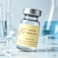 Étiquette de bouteille de peptide holographique imperméable personnalisée, livraison directe