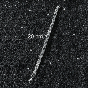 Hot Selling Personalized Simple Stainless Steel Geometric Chain <b>Bracelet</b> Hiphop Punk Fashion Unisex's <b>Bracelet</b> Wholesale Jewelry - Product Image 4