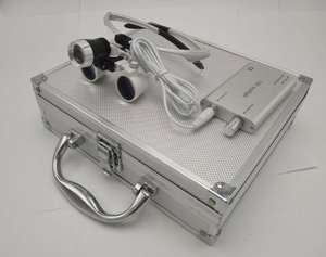 Nuovo Tipo di Lente d'Ingrandimento Binoculare con Oculare 2.5x in Vetro Ottico e Lampada Frontale LED - Product Image 4