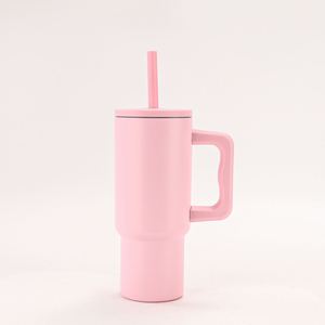 Gobelet de voyage isotherme H4.0 avec poignée, 40 oz, couvercle, paille, antidérapant, OEM ODM, logo personnalisé - Product Image 1