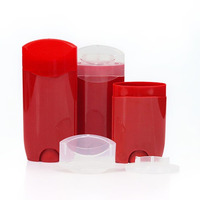 Emballage en stick OEM/ODM 50g 75g 100g, stick vide en PP, couleur personnalisée, remplissage par le bas, stick déodorant ovale en plastique à visser