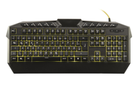 Nouveau clavier de projection RGB LED USB pleine taille pour le jeu et le bureau, avec éclairage unique, design semi-mécanique filaire