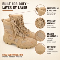 Bottes tactiques KMS pour hommes – Vente en gros OEM – Confortables, résistantes à l'usure, légères, mi-montantes, chaussures de désert avec fermeture éclair