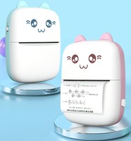Imprimante thermique portable, mini imprimante de poche pour étiquettes, autocollants, photos, notes, imprimante sans fil pour mémos d'étude, journal, machine d'impression