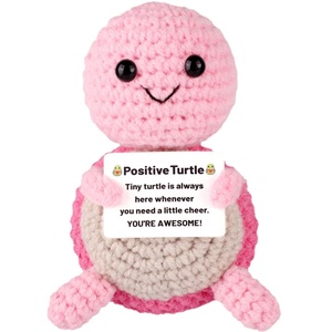 Mini vui vẻ tay dệt kim rùa cá nhân mát mẻ ít dễ thương mặt Hàng dệt kim cảm xúc tích cực Crochet Ninja Rùa Nhiều màu - Product Image 2