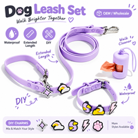 Collier pour animaux de compagnie (chats et chiens) personnalisé par le fabricant, nouvelle mode, design haut de gamme, logo personnalisé, luxe, réglable, PVC imperméable, breloques