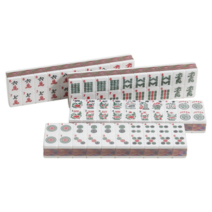 Jeu de Mahjong américain personnalisé, 166 tuiles <span class=keywords><strong>en</strong></span> acrylique de qualité, 4 supports/poussoirs de <span class=keywords><strong>couleur</strong></span> tout-<span class=keywords><strong>en</strong></span>-un, tuiles de Mahjong avec sac de transport - Product Image 3