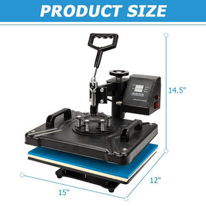 Stampa di calore combinato stampante a trasferimento termico stampante per cappello/tazza/piastra/t-shirt macchina da stampa doppio Display 9 in 1 - Product Image 5
