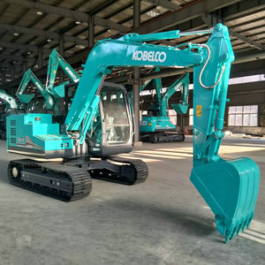 Presque neuf original Japon Kobelco sk70 mini pelle d'occasion 7 tonnes EPA CE certificat seconde main agriculture à domicile pelleteuses en stock - Product Image 3