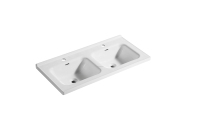 Nouvelle collection de lavabos doubles pour salle de bain, lavabos rectangulaires modernes, articles sanitaires en céramique