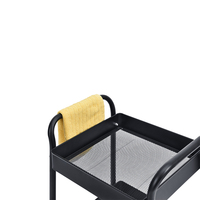 Chariot de rangement polyvalent à 3 niveaux pour légumes Chariot de rangement utilitaire en plastique pour cuisine salle de bain chambre à coucher