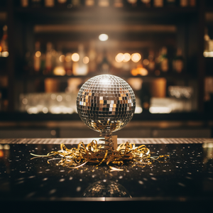 Torre di Sfere da Discoteca in Vetro Artigianale Resistente, Alta 25 Centimetri, per Feste di San Valentino, Capodanno, Pasqua e Natale - Product Image 2