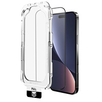 Protection d'écran en verre céramique anti-rayures, sans poussière, sans bulles, compatible avec les coques, dureté 9H, qualité OEM, pour 17 Pro Max