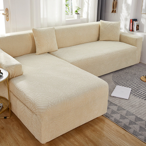 Jacquard Spandex Stretch <strong>Sofa</strong> <strong>Cover</strong> Waterproof Washable Plain Dyed Non-Slip Elastic 1/2/3/4 Seats Modern Living Room Fabric - Product Image 2