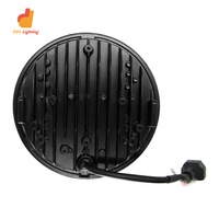 Phares Avant LED de Moto 5,75 Pouces Cross Border pour Wrangler, avec Yeux d'Ange, Ouverture Bleue, Feux de Croisement et de Route