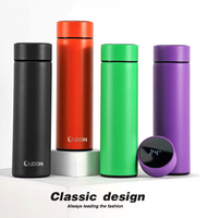 Tasse thermos intelligente en acier inoxydable sans BPA Bouteille isolée sous vide à double paroi 12H étanche à l'eau potable directe garder au froid/au chaud
