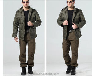 Jaket poli/katun dewasa <span class=keywords><strong>M65</strong></span> Pria, Jaket Latihan Lapangan hijau - Product Image 3