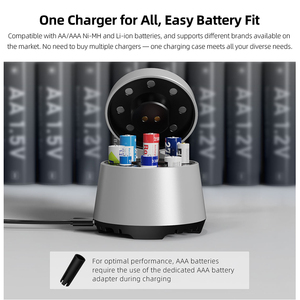 <span class=keywords><strong>XTAR</strong></span> Новейшая модель OEM L8 BOX: Зарядное устройство и хранилище «все в одном» на 8 слотов для аккумуляторов, совместимое с батареями AA и AAA - Product Image 2