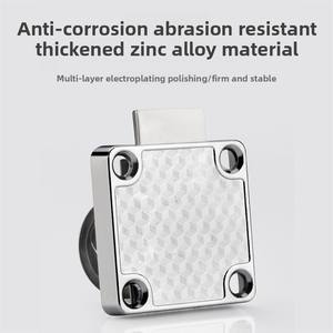 136 hampus ארון מתכת מודרני מנעול עבור אחסון מטבח אחסון חומרים סגסוגת אבץ מפתח התקנה קלה - Product Image 5