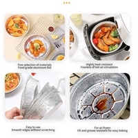 Conteneur en aluminium micro-ondable de 7 à 8 pouces, résistant à l'huile et à la graisse, avec couvercle en aluminium, qualité alimentaire, vente en gros