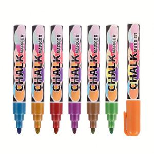New Stock Arrival 8 <b>Colors</b> Oem Dry-erase & Wet-erase Liquid Chalk Marker for Black Board Glass Mirror - Product Image 4