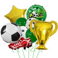 Ensemble de ballons en aluminium Champion Trophy Football Shoes, décorations pour fêtes sportives, parfait pour la décoration de fête et l'aménagement d'événements d'anniversaire
