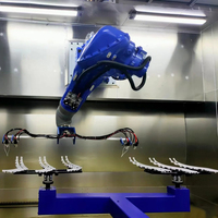 Robot Industrial Automatizado para Pulverización de Recubrimiento en Polvo
