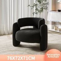 Fauteuil de réception moderne de luxe léger, style crème, canapé individuel pour hôtel, salon, chambre, villa - Fauteuil paresseux de designer