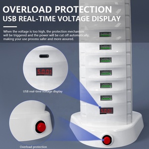British Standard <strong>Power</strong> Strips Tower Muti-plug 8outlet+4USB+2typec <strong>Overload</strong> <strong>protection</strong> Extension Wire <strong>Socket</strong> - Product Image 4