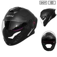 Casque de moto professionnel intégral à double visière, résistant aux chocs, avec fente Bluetooth