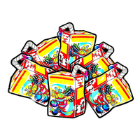 Sacs en Mylar à fermeture éclair personnalisés de 3,5 g, sacs de forme spéciale uniques, sacs d'emballage en plastique pour collations, bonbons, biscuits, avec boîtes