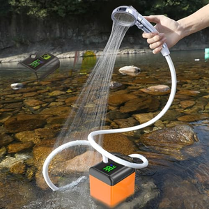 Pompe de douche de camping extérieure avec affichage numérique intelligent, douche de camping électrique portable 4800mAh - Product Image 5