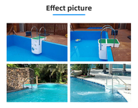 Ensemble tout-en-un de filtres muraux sans canalisation Équipement de piscine mural pratique avec système de filtration intégré