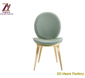Modern Dining <b>Chair</b> with Upholstered Seat and Metal Legs for Kitchen or Dining Room - Product Image 2