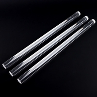 Barre de verre de silice fondue à haute transmittance et haute pureté, guide de lumière en quartz transparent