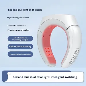 Ergonomic Neck <b>Massager</b> Red Light C Shape Neck Wrap Portable Home Use - Product Image 2