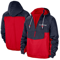 Blousons Bomber Personnalisés avec Fermeture Éclair 1/4, Coupe-Vent Grande Taille en Nylon, Veste d'Entraînement Automne, Blousons Patchwork