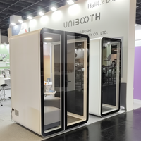 Oferta Especial: Unibooth - Cabinas de Oficina Insonorizadas Multifuncionales con Diseño Moderno y Perfil de Aluminio de Precisión para Oficinas y Edificios Comerciales