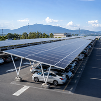 Pergola solaire résidentielle en alliage d'aluminium 6005-T5, étanche, avec garantie de 15 ans et angle d'inclinaison de 0 à 60 degrés, vente en gros OEM