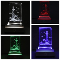 Cubo de Cristal K9 Personalizado con Grabado Láser, Recuerdo de Navidad con Diseño Personalizado