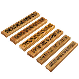Incense Holder Incense Holder Incense Holder Burner Stick Box Wood Brown Handmade Craft