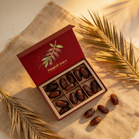Boîtes de dattes personnalisées avec impression sur mesure, emballages de luxe pour cadeaux de Noël, vente en gros, boîtes cadeaux de dattes gourmandes