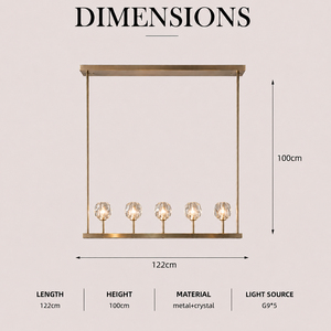 Simple Modern Linear Pendant Lamp Multiple Finish Brass Frame <b>Chandelier</b> For Home Ambient <b>Lighting</b> - Product Image 2