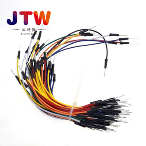 สายจัมเปอร์สำหรับบอร์ดทดลอง JTW 65 ชิ้น หลายสี แกนทองแดง ฉนวนพีวีซี ขาเสียบแบบตรง สำหรับงานอิเล็กทรอนิกส์ - Product Image 3