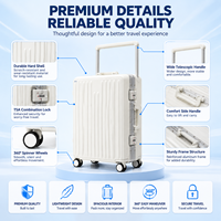 Valise à roulettes large de qualité supérieure, résistante aux rayures, coque rigide, cadre en aluminium, grande capacité, pour OEM ODM