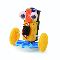 Kit Robot Pesawat DIY untuk Anak-Anak, Mainan Sains Teknik Elektrik Plastik Kartun yang Dapat Disesuaikan, Mainan STEM Edukatif dengan Remote Control