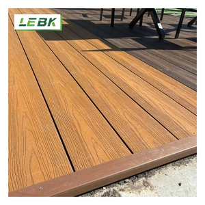 LEBK nueva superficie lisa <span class=keywords><strong>de</strong></span> <span class=keywords><strong>madera</strong></span> 23mm resistente al agua PE compuesto <span class=keywords><strong>de</strong></span> <span class=keywords><strong>madera</strong></span> piscina jardín Patio WPC suelo <span class=keywords><strong>de</strong></span> cubierta <span class=keywords><strong>para</strong></span> Exterior - Product Image 2