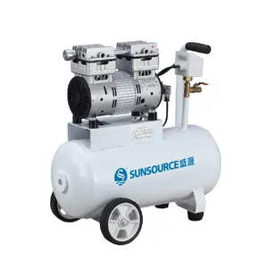 -920 Mbar 30L Tank 58Db Oil Free Vacuum Air Compressor oil less piston vacuum pump compresor de aire acondicionado