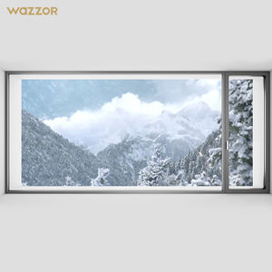 Wazzor, nuevos productos, diseño moderno, apartamento, doble vidrio, ventanas abatibles impermeables - Product Image 1